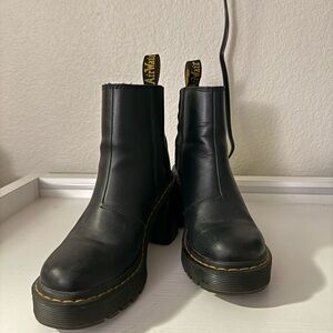 Doc Marten black leather Spence boots
